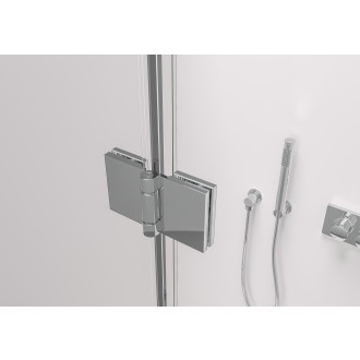 CERANO - Sprchový kout Volpe L/P - 6 mm - chrom, transparentní sklo - 60x80x190 cm - zalamovací