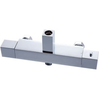 CERANO - Sprchový nástěnný sloup Elma - termostatická sprchová baterie - chrom