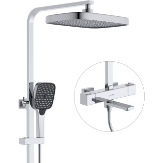 CERANO Sprchová zástěna Walk-in Onyx Corner Round L/P chrom, transparent sklo 160x200