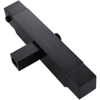 CERANO - Sprchový nástěnný sloup Vermax - termostatická sprchová baterie - černá matná