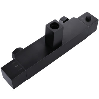 CERANO - Sprchový nástěnný sloup Vermax - termostatická sprchová baterie - černá matná