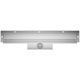 CERANO - Sprchový odtokový žlab ke stěně, sifon - nerez - DN40 - 104 cm