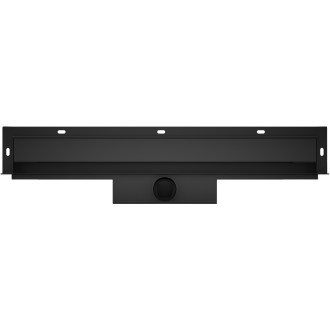 CERANO - Sprchový odtokový žlab ke stěně, sifon - nerez - DN40 - černá matná - 64 cm