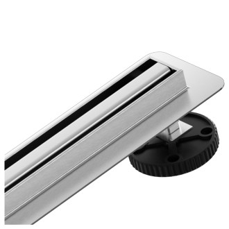 CERANO - Sprchový odtokový žlab Slim, sifon otočný 360° - nerez - DN40 - 114 cm