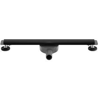 CERANO - Sprchový odtokový žlab Slim, sifon otočný 360° - nerez - DN40 - černá matná - 114 cm