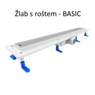 STANDARDline - odtokový žlab s roštem MEDIUM, délka 400 mm OLPZLABST39