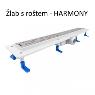 STANDARDline - odtokový žlab s roštem MEDIUM, délka 400 mm OLPZLABST39