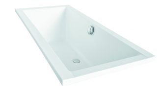 Obdélníková vana QUADRO - 165 x 75 cm, s nožičkami