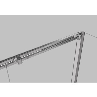 CERANO - Třístěnný sprchový kout Varone LINE U L/P - 6 mm - chrom, transparentní sklo - 160x70x195 cm - posuvný