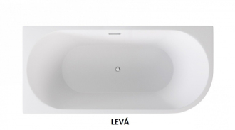 BESCO vana volně stojící ZOYA, 1700×800, levé, sifon chrom, sanitární akrylát VANZOYA170L