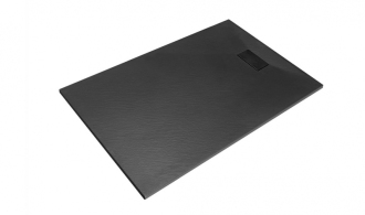 BESCO VEXO OBDÉLNÍK, SMC vanička, 170x90x3,2 cm, černá barva, bez nožiček VEXOOBD1790B