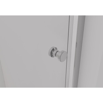 CERANO - Třístěnný sprchový kout Varone POINT U L/P - 6 mm - chrom, transparentní sklo - 110x90x195 cm - posuvný