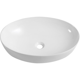 CERANO - Umyvadlo keramické  Alesio - na desku - bílá lesklá - 62x42 cm