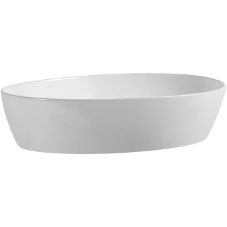 CERANO - Umyvadlo keramické  Alesio - na desku - bílá lesklá - 62x42 cm