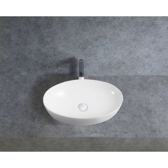 CERANO - Umyvadlo keramické  Alesio - na desku - bílá lesklá - 62x42 cm