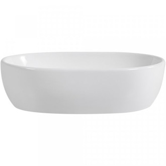 CERANO - Umyvadlo keramické  Deno - na desku - bílá lesklá - 48x35 cm