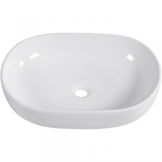 CERANO - Umyvadlo keramické  Deno - na desku - bílá lesklá - 59x41 cm
