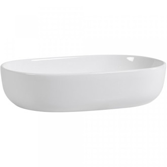 CERANO - Umyvadlo keramické  Deno - na desku - bílá lesklá - 59x41 cm