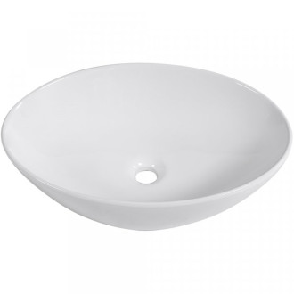 CERANO - Umyvadlo keramické  Ezro - na desku - bílá lesklá - 56x38,5 cm