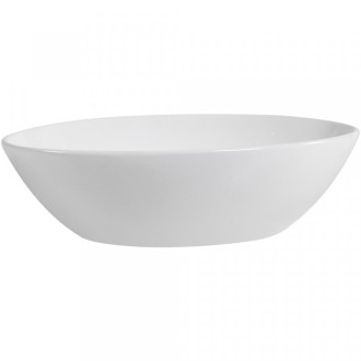 CERANO - Umyvadlo keramické  Ezro - na desku - bílá lesklá - 56x38,5 cm