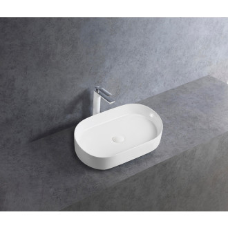 CERANO - Umyvadlo keramické  Federico - na desku - bílá lesklá - 60x38 cm