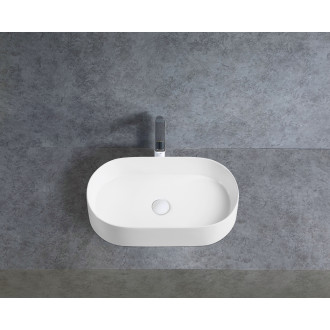 CERANO - Umyvadlo keramické  Federico - na desku - bílá lesklá - 60x38 cm