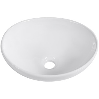 CERANO - Umyvadlo keramické  Giorgio - na desku - bílá lesklá - 41x33 cm