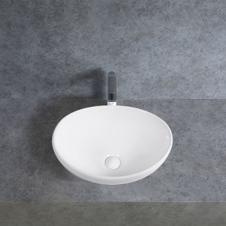 CERANO - Umyvadlo keramické  Giorgio - na desku - bílá lesklá - 41x33 cm