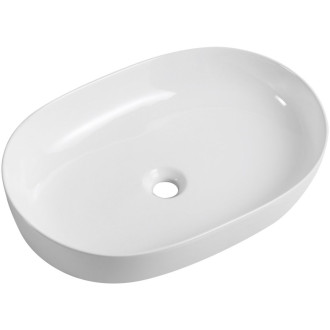 CERANO - Umyvadlo keramické  Nicole - na desku - bílá lesklá - 60x42 cm