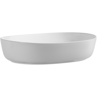 CERANO - Umyvadlo keramické  Nicole - na desku - bílá lesklá - 60x42 cm