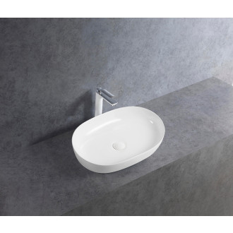 CERANO - Umyvadlo keramické  Nicole - na desku - bílá lesklá - 60x42 cm