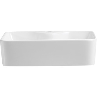 CERANO - Umyvadlo keramické  Pinto - na desku - bílá lesklá - Ø 39,4 cm