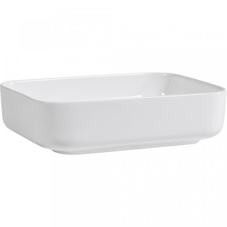 CERANO - Umyvadlo keramické  Vizo - na desku - bílá lesklá - 50x39 cm