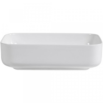 CERANO - Umyvadlo keramické  Vizo - na desku - bílá lesklá - 50x39 cm