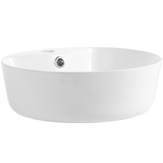 CERANO - Umyvadlo keramické - na desku - Ramo - bílá lesklá - Ø 39 cm