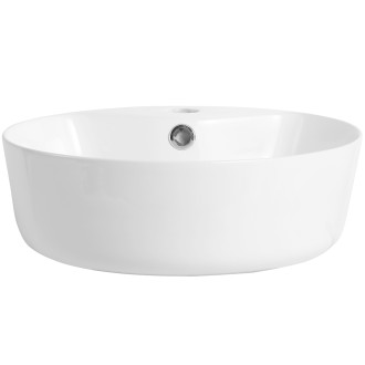 CERANO - Umyvadlo keramické - na desku - Ramo - bílá lesklá - Ø 39 cm