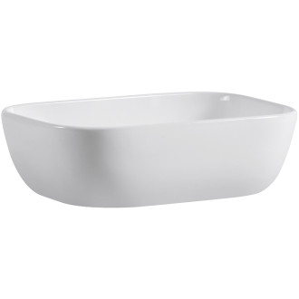 CERANO - Umyvadlo keramické Carlo - na desku - bílá lesklá - 36x25 cm