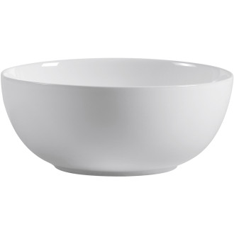 CERANO - Umyvadlo keramické Elio - na desku - bílá lesklá - Ø 36 cm