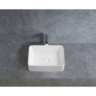 CERANO - Umyvadlo keramické Lorenzo - na desku - bílá lesklá - 48x37 cm