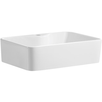 CERANO - Umyvadlo keramické Lorenzo - na desku - bílá lesklá - 49x38 cm