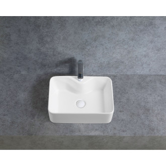 CERANO - Umyvadlo keramické Lorenzo - na desku - bílá lesklá - 49x38 cm