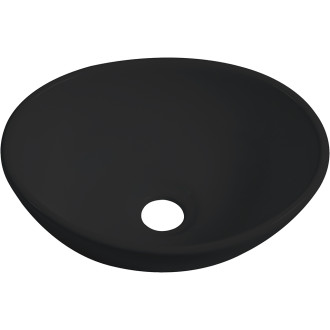CERANO - Umyvadlo keramické Minio - na desku - černá matná - 34,5x26 cm