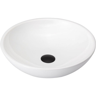 CERANO - Umyvadlo keramické Tahia - na desku - bílá lesklá - ⌀ 43 cm