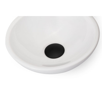 CERANO - Umyvadlo keramické Tahia - na desku - bílá lesklá - ⌀ 43 cm