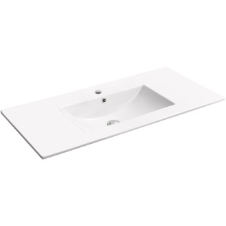 CERANO - Umyvadlo keramické Todo - nábytkové - bílá lesklá - 101x46,5 cm