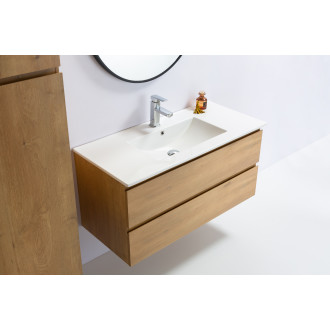 CERANO - Umyvadlo keramické Todo - nábytkové - bílá lesklá - 101x46,5 cm