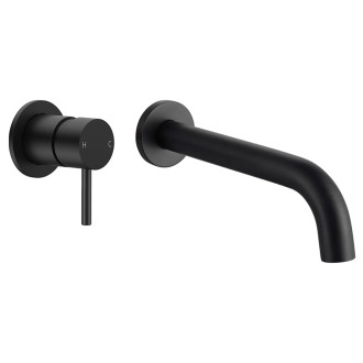 CERANO - Umyvadlová podomítková  baterie Tiziana - box - černá matná