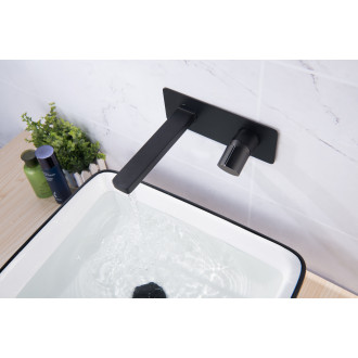 CERANO - Umyvadlová podomítková baterie Gina - box - černá matná