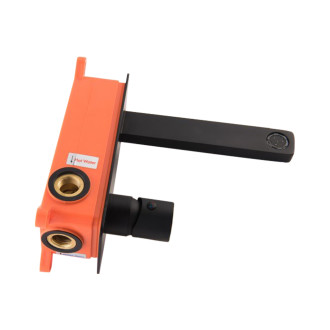 CERANO - Umyvadlová podomítková baterie Gina - box - černá matná