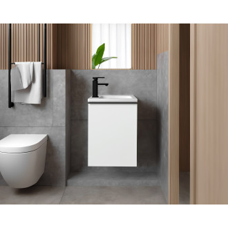 CERANO - Umyvadlová skříňka pro WC Zola - bílá matná - 39,5x52,5x23,5 cm